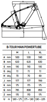 Atala B-Tour A6.1 Man geometrie